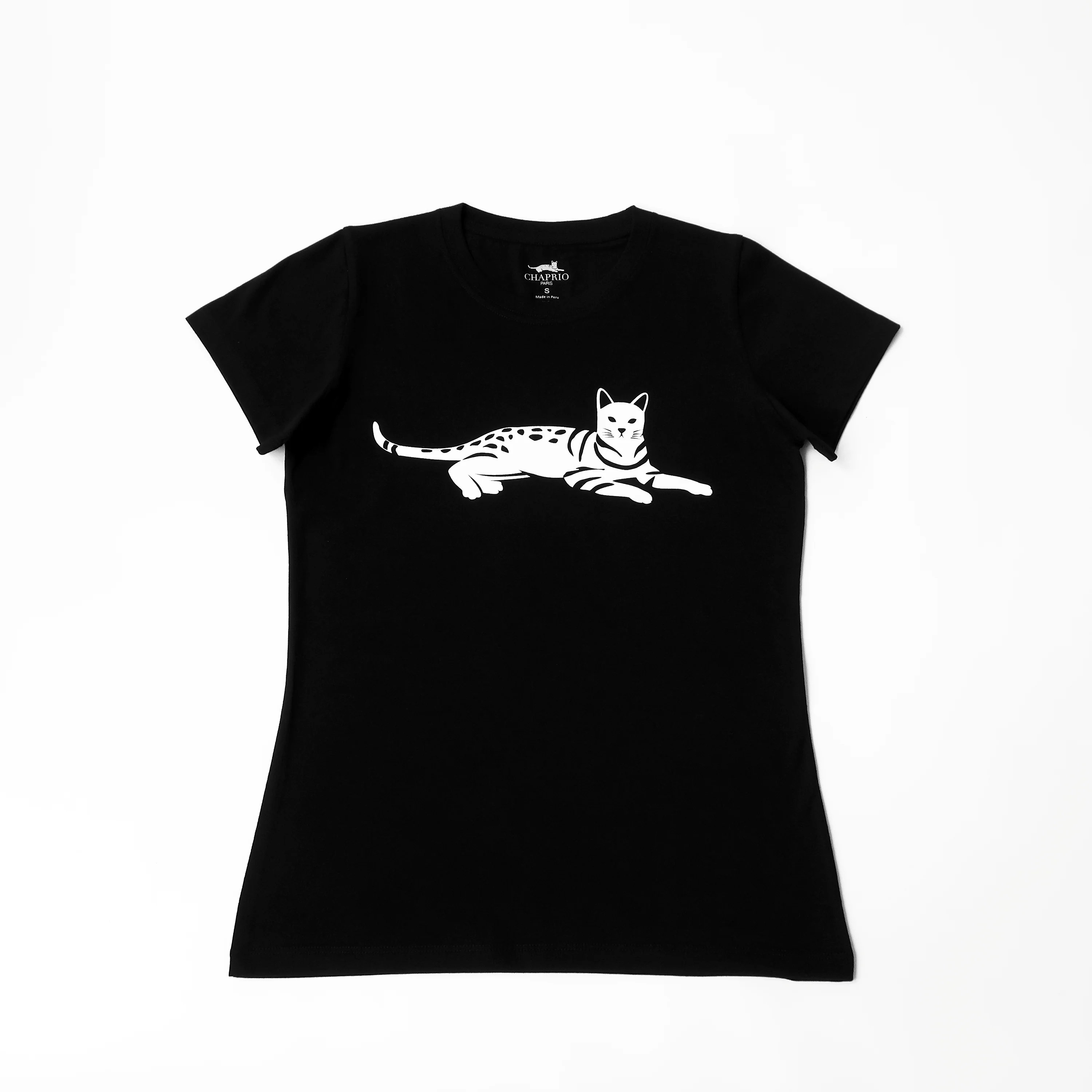 Women's 100% Organic Pima Cotton T-Shirt - Black - Medium - Image 3
